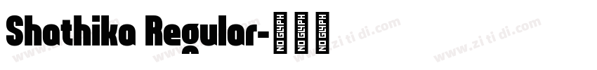 Shathika Regular字体转换